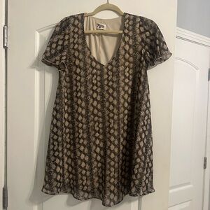 Show Me Your MuMu Snake Print Mini Dress